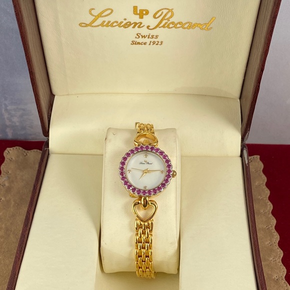 NIB Lucien Piccard Watch 8:25 inch long 1  inch in diameter - Picture 8 of 8